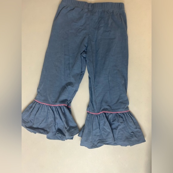 Matilda Jane Bright Lights Blue Big Ruffles Pants Blue size 4 - Picture 4 of 5